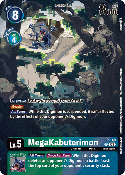 P-140, P, MegaKabuterimon (BT17 Box Topper)