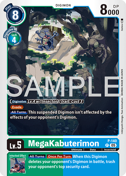 P-140, P, MegaKabuterimon (AD1 Reprint)