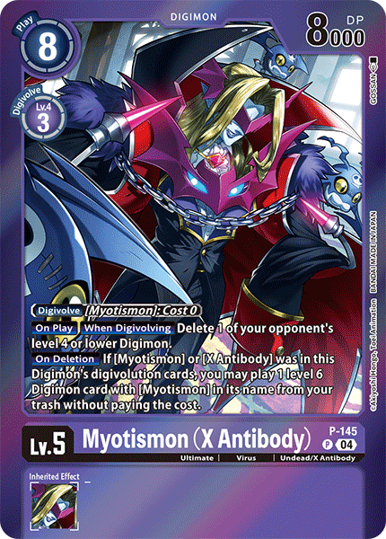 P-145, P, Myotismon (X Antibody) (SLS Alternate Art)