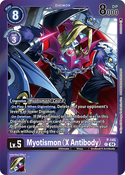 P-145, P, Myotismon (X Antibody) (SLS Alternate Art)