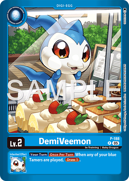 P-188, P, DemiVeemon (LM07 Reprint) – Kai of Cards