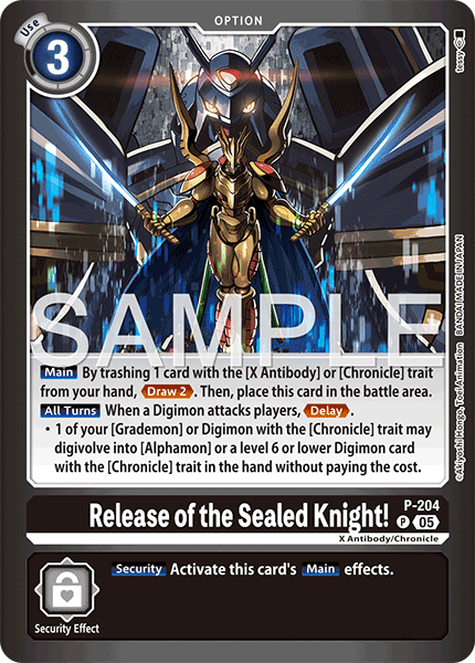 P-204, P, Release of the Sealed Knight!