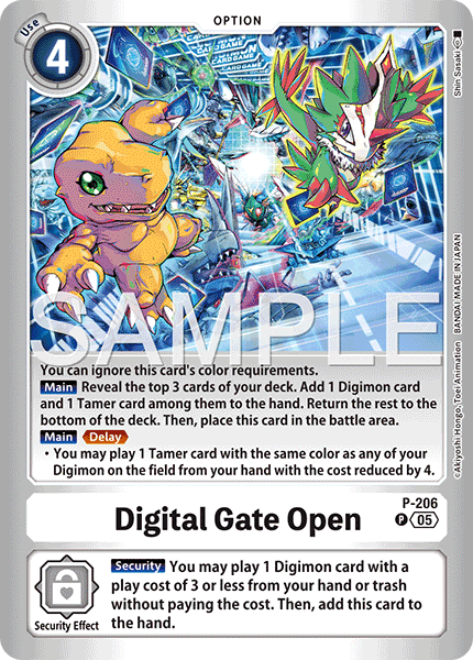 P-206, P, Digital Gate Open