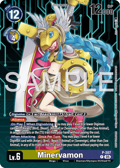 P-207, P, Minervamon (BT23 Box Topper)