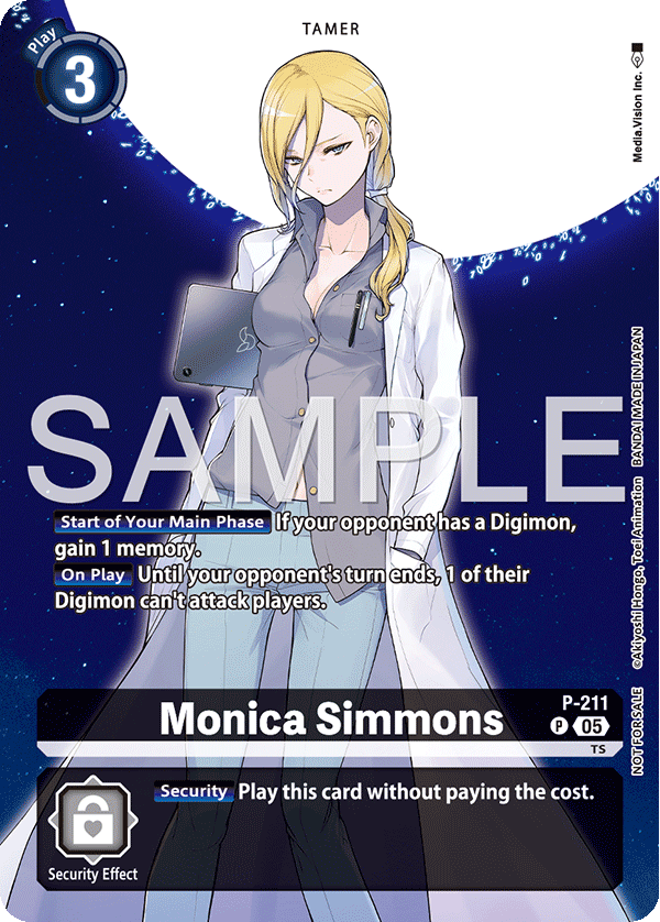 P-211, P, Monica Simmons (BT23 Box Topper)