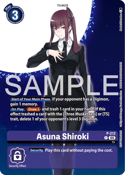 P-212, P, Asuna Shiroki (BT23 Box Topper)