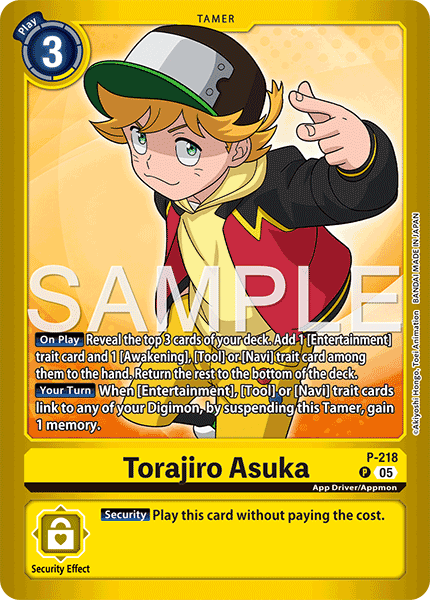 P-218, P, Torajiro Asuka
