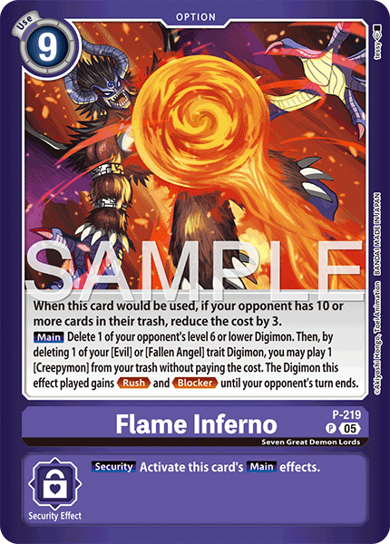 P-219, P, Flame Inferno