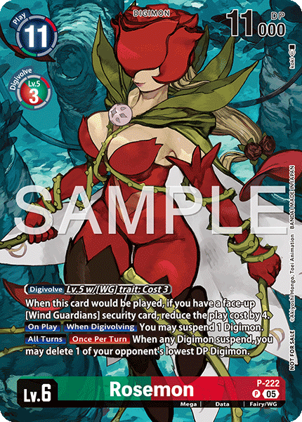 P-222, P, Rosemon (BT24 Box Topper)