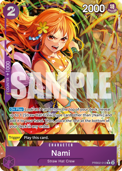 PRB02-012, R, Nami (Alternate Art)