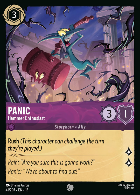 13ATK-041, C, Panic - Hammer Enthusiast (Foil)
