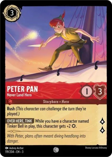 3INK-119, C, Peter Pan - Never Land Hero (Foil)