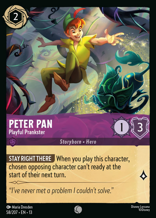 13ATK-058, C, Peter Pan - Playful Prankster