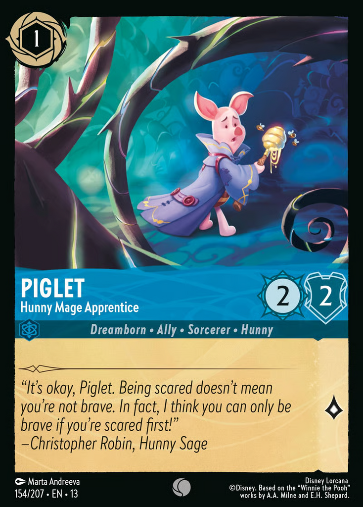 13ATK-154, C, Piglet - Hunny Mage Apprentice
