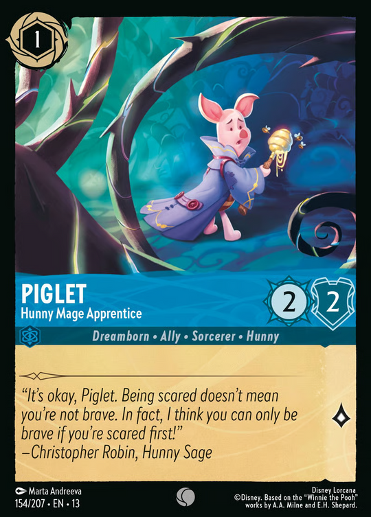 13ATK-154, C, Piglet - Hunny Mage Apprentice