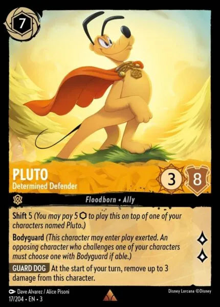 3INK-017, R, Pluto - Determined Defender (Foil)