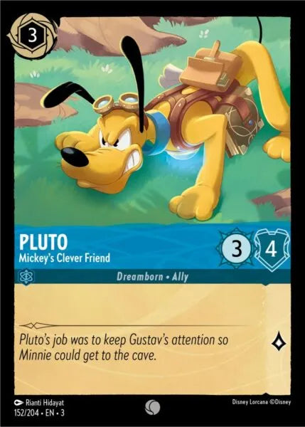 3INK-152, C, Pluto - Mickey's Clever Friend (Foil)