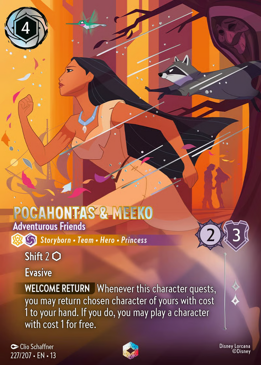 13ATK-227, E, Pocahontas & Meeko - Adventurous Friends