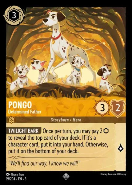 3INK-019, SR, Pongo - Determined Father (Foil)