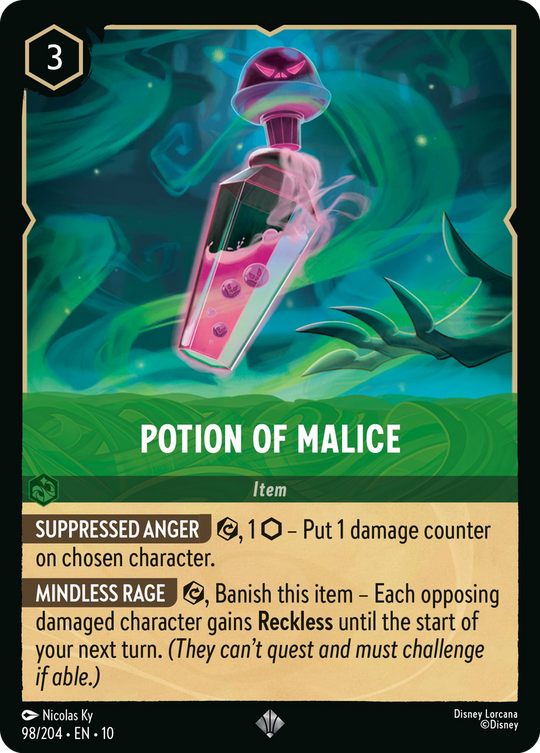10WHI-098, SR, Potion of Malice (Foil)