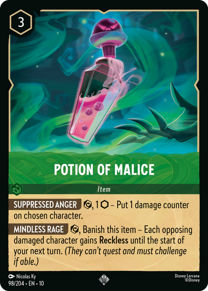 10WHI-098, SR, Potion of Malice (Foil)