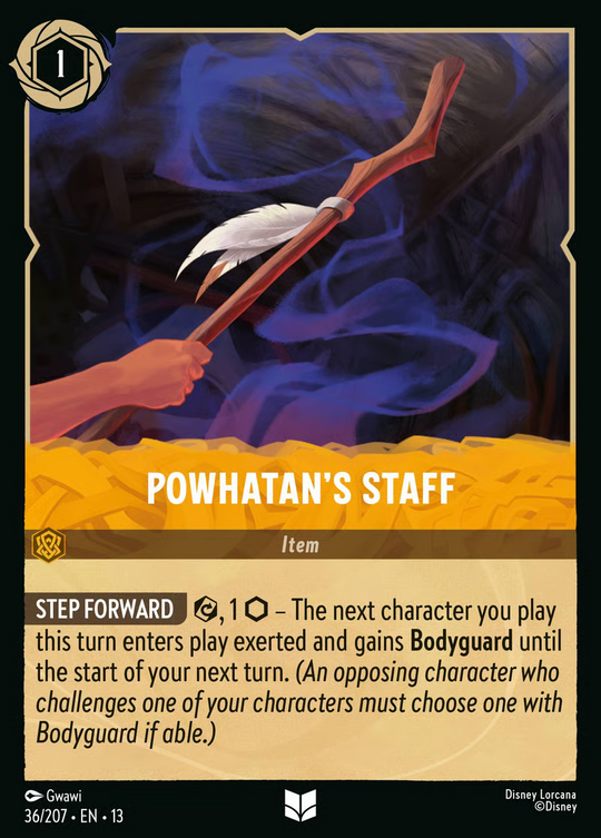 13ATK-036, UC, Powhatan's Staff (Foil)