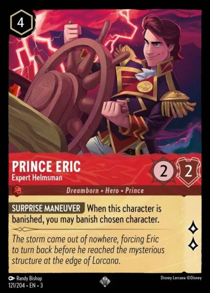 3INK-121, SR, Prince Eric - Expert Helmsman (Foil)