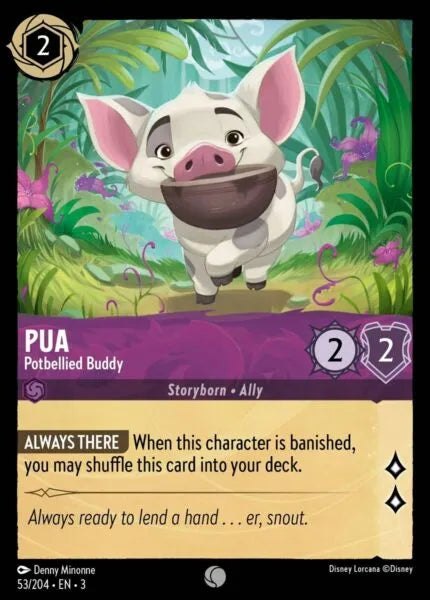 3INK-053, C, Pua - Potbellied Buddy (Foil)