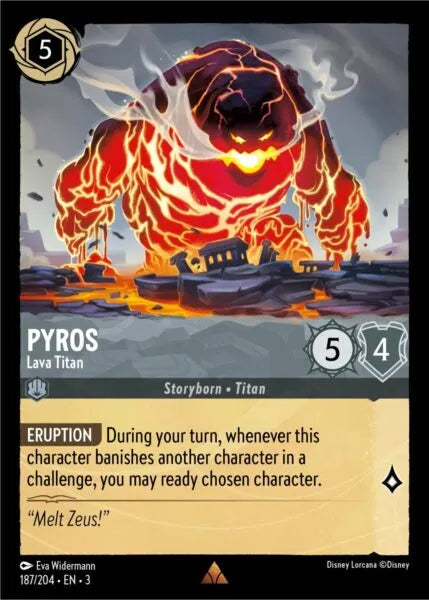 3INK-187, R, Pyros - Lava Titan (Foil)