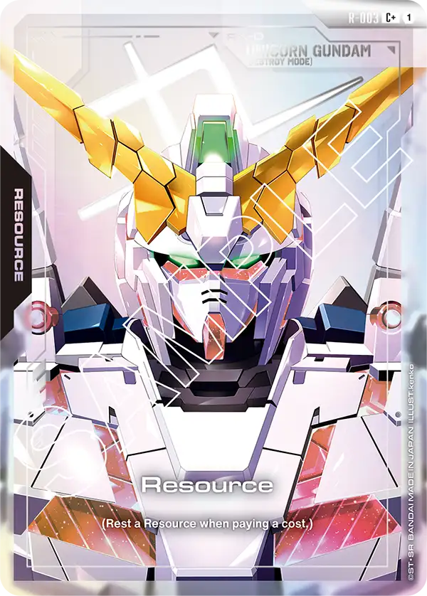 R-003, C, Resource (Unicorn Gundam) (Foil)