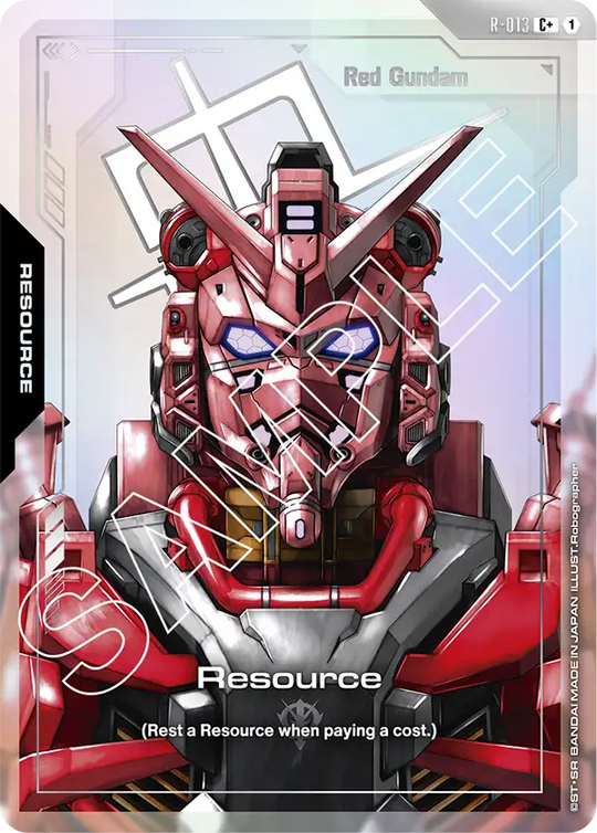 R-013, C, Resource (Red Gundam) (Foil)