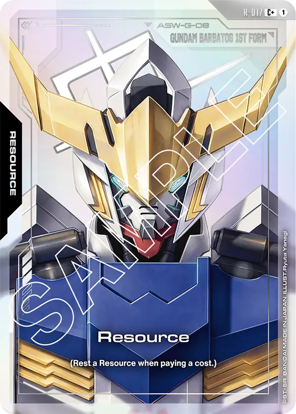 R-017, C, Resource (Gundam Barbatos 1st Form) (Foil)
