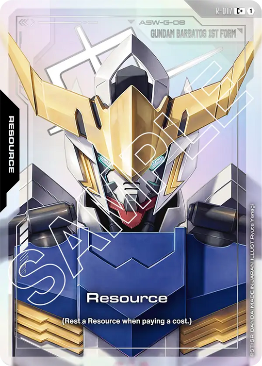 R-017, C, Resource (Gundam Barbatos 1st Form) (Foil)