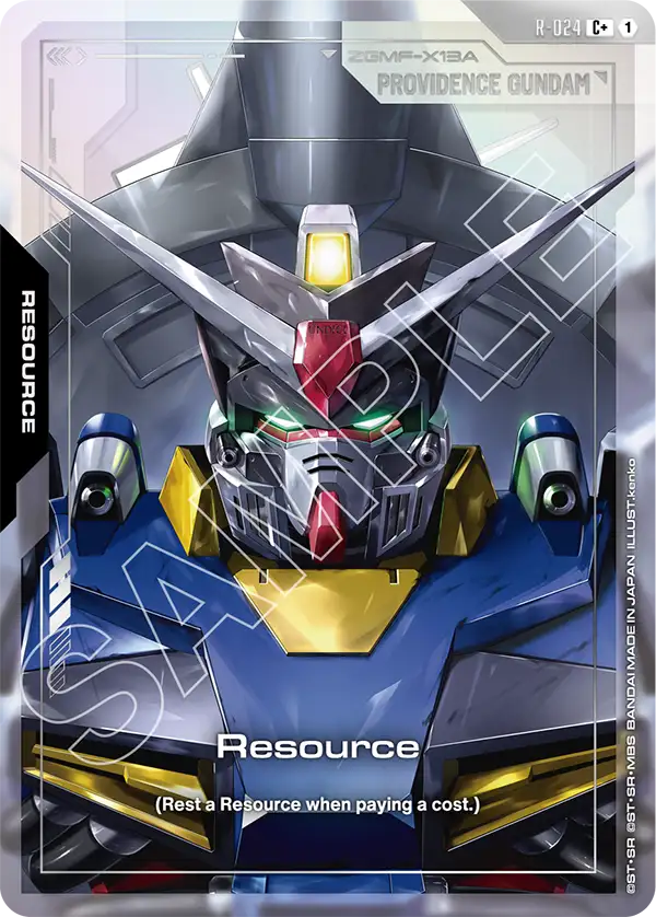 R-024, C, Resource (Providence Gundam) (Foil)