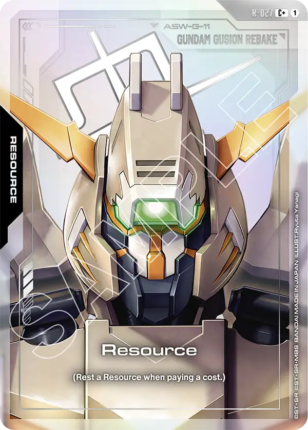 R-027, C, Resource (Gundam Gusion Rebake) (Foil)