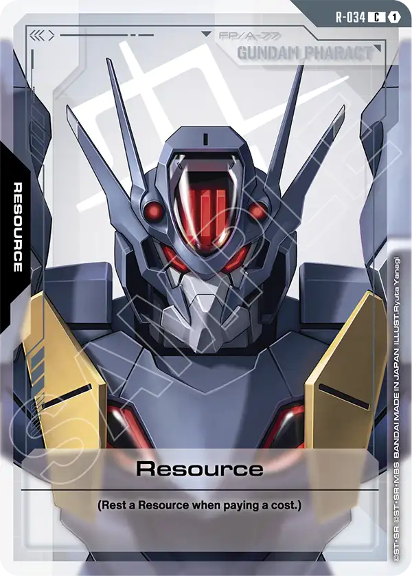 R-034, C, Resource (Gundam Pharact)