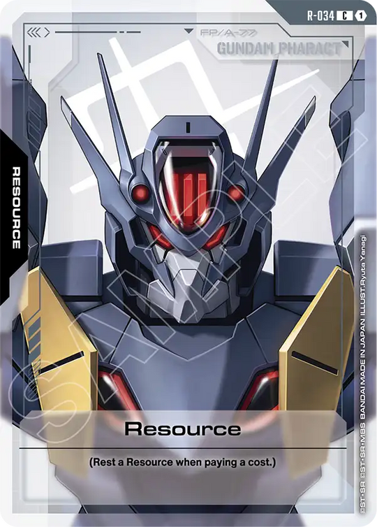 R-034, C, Resource (Gundam Pharact)