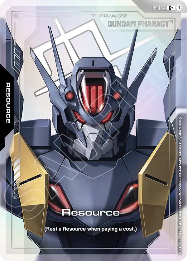R-034, C, Resource (Gundam Pharact) (Foil Version)