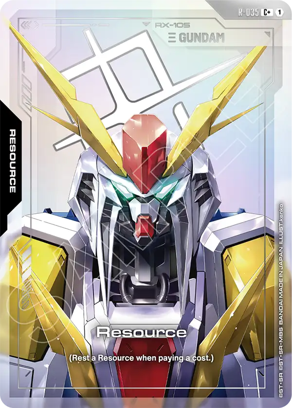 R-035, C, Resource (Ξ Gundam) (Foil Version)