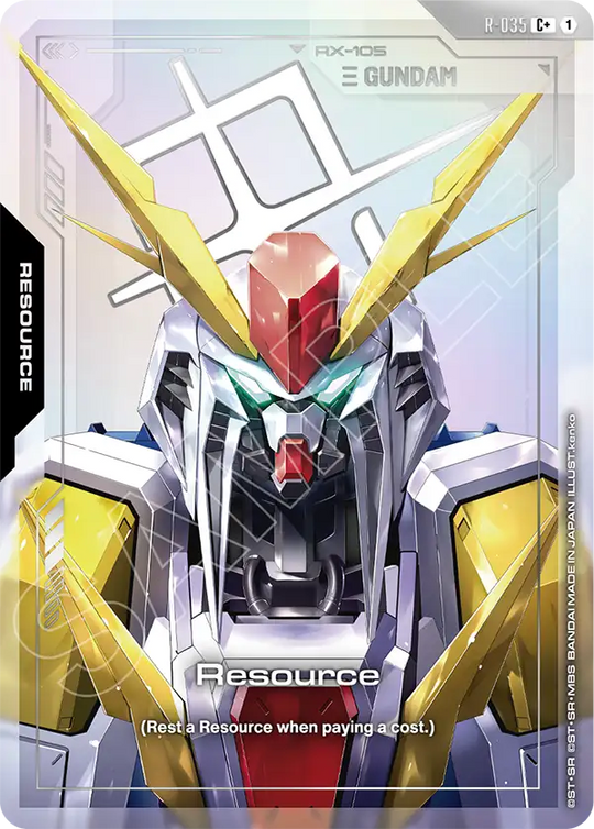 R-035, C, Resource (Ξ Gundam) (Foil Version)