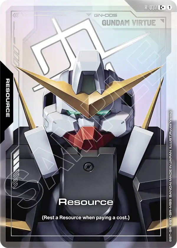 R-037, C, Resource (Gundam Virtue) (Foil Version)