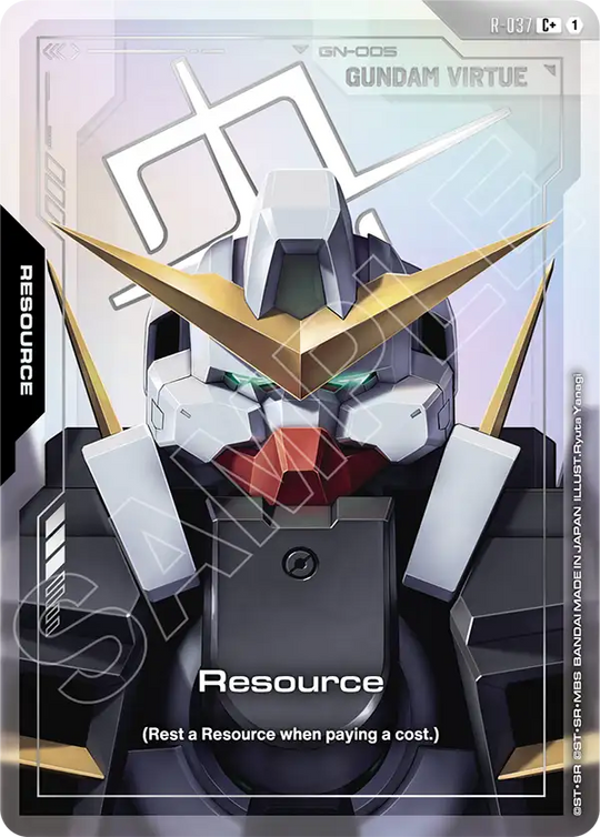 R-037, C, Resource (Gundam Virtue) (Foil Version)