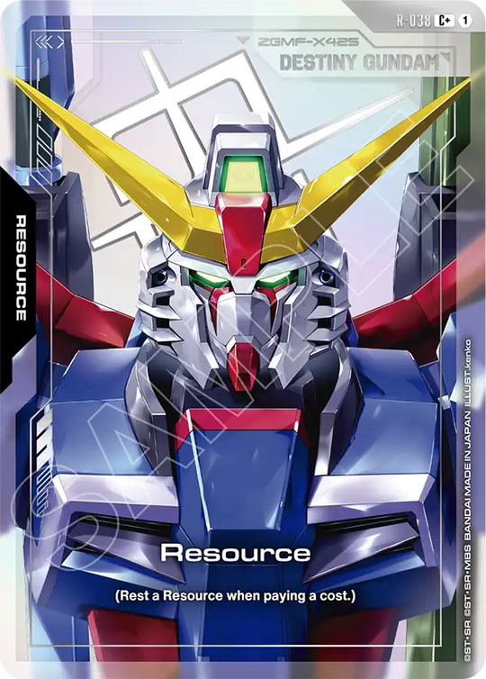 R-038, C, Resource (Destiny Gundam) (Foil Version)