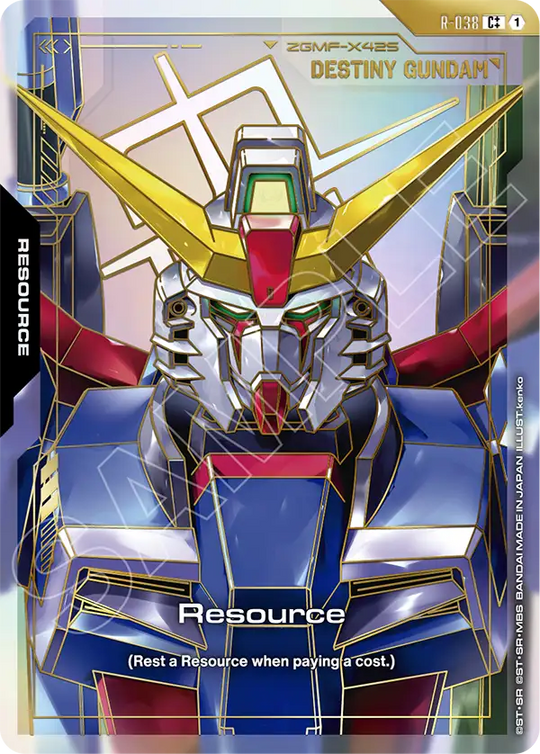 R-038, C, Resource (Destiny Gundam) (C++ Foil Version)