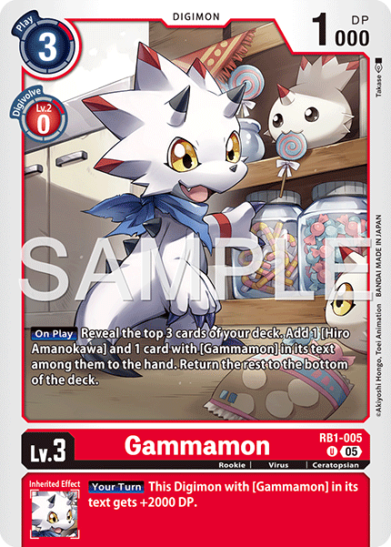 RB1-005 U, Gammamon (AD1 Reprint)