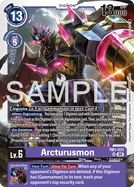 RB1-031 SR, Arcturusmon (AD1 Reprint)