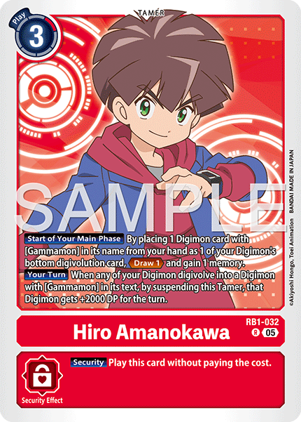 RB1-032 R, Hiro Amanokawa (AD1 Reprint)