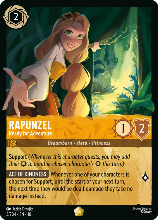 10WHI-003, L, Rapunzel - Ready for Adventure