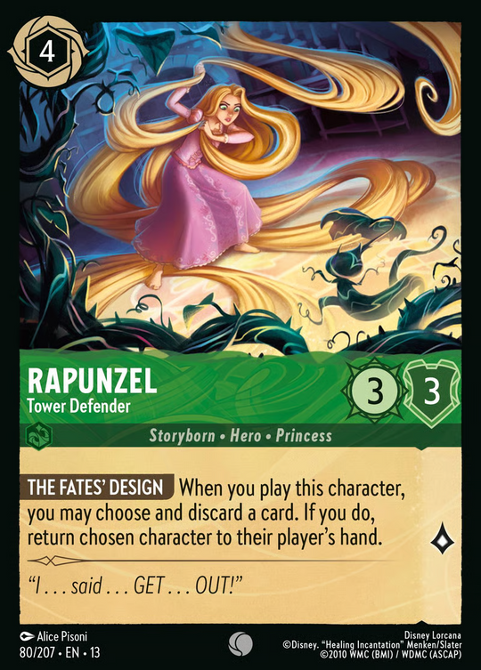 13ATK-080, C, Rapunzel - Tower Defender (Foil)