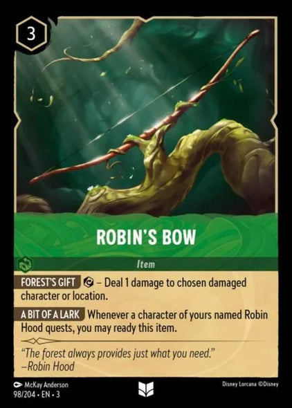 3INK-098, UC, Robin's Bow (Foil)
